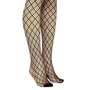 2  Pair of Plaid Checker Pattern Stretch Fishnet Pantyhose Tight Stocking